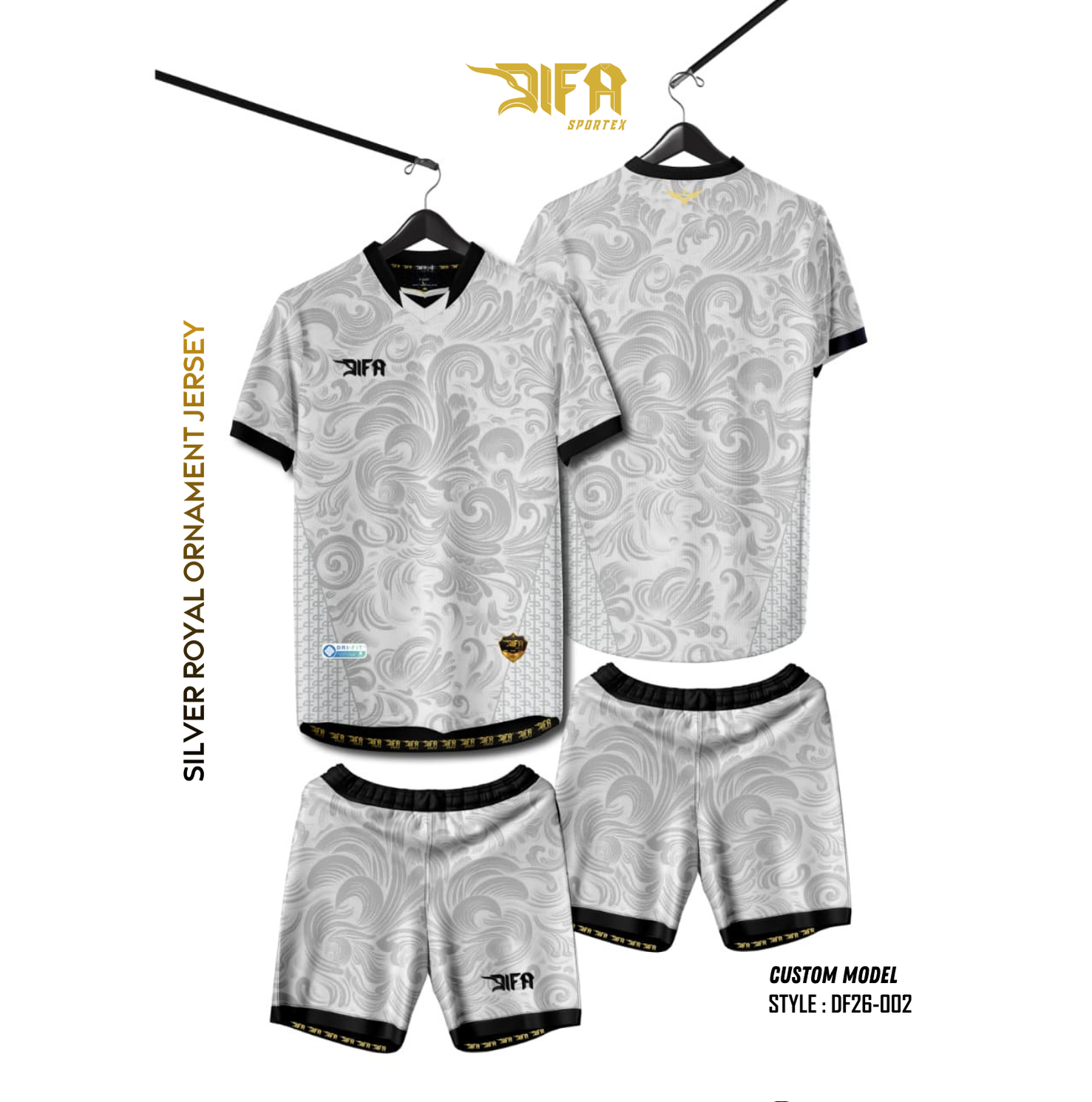 Silver Royal Ornament Jersey